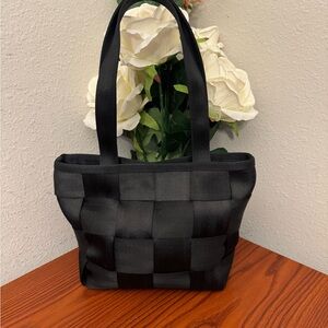 The Original Seatbelt Bag Made in USA Black Dual Strap Seat Belt Purse Handbag